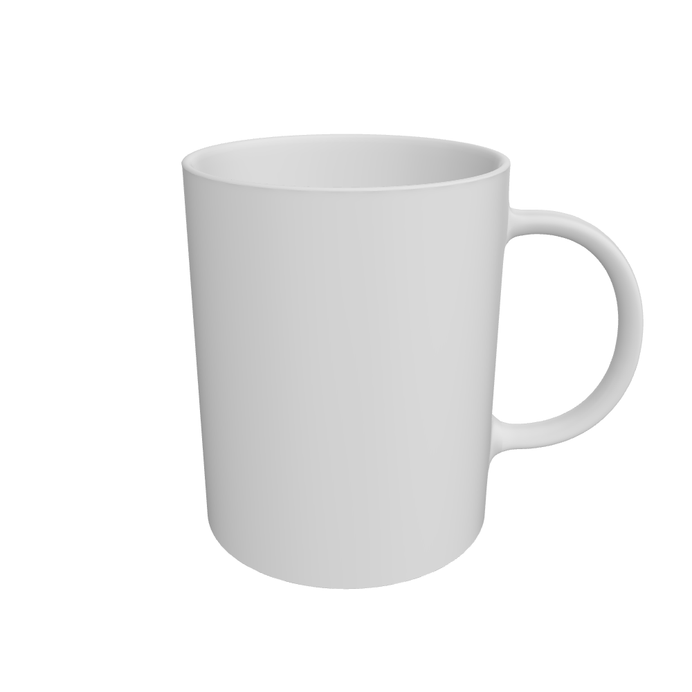 White Mug Front
