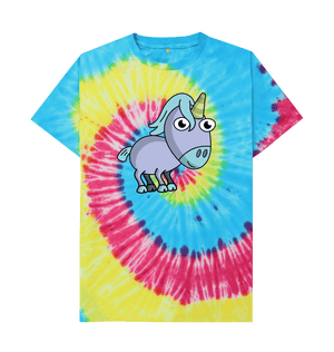 Tie Dye Unicorn Organic Cotton Men's T-shirt