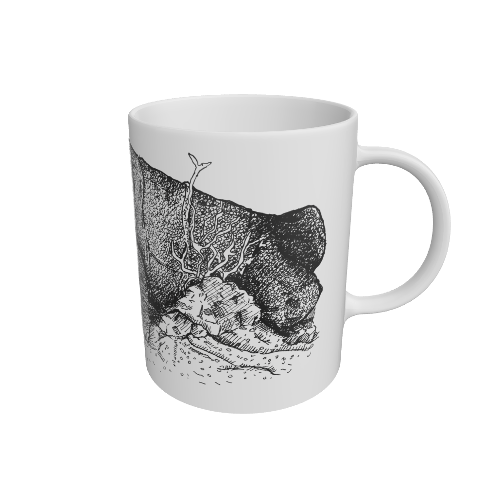 White Komodo Dragon Mug