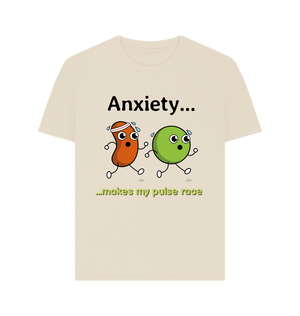 Oat Organic Cotton Anxiety Makes My Pulse Race Mental Health Women's T-Shirt
