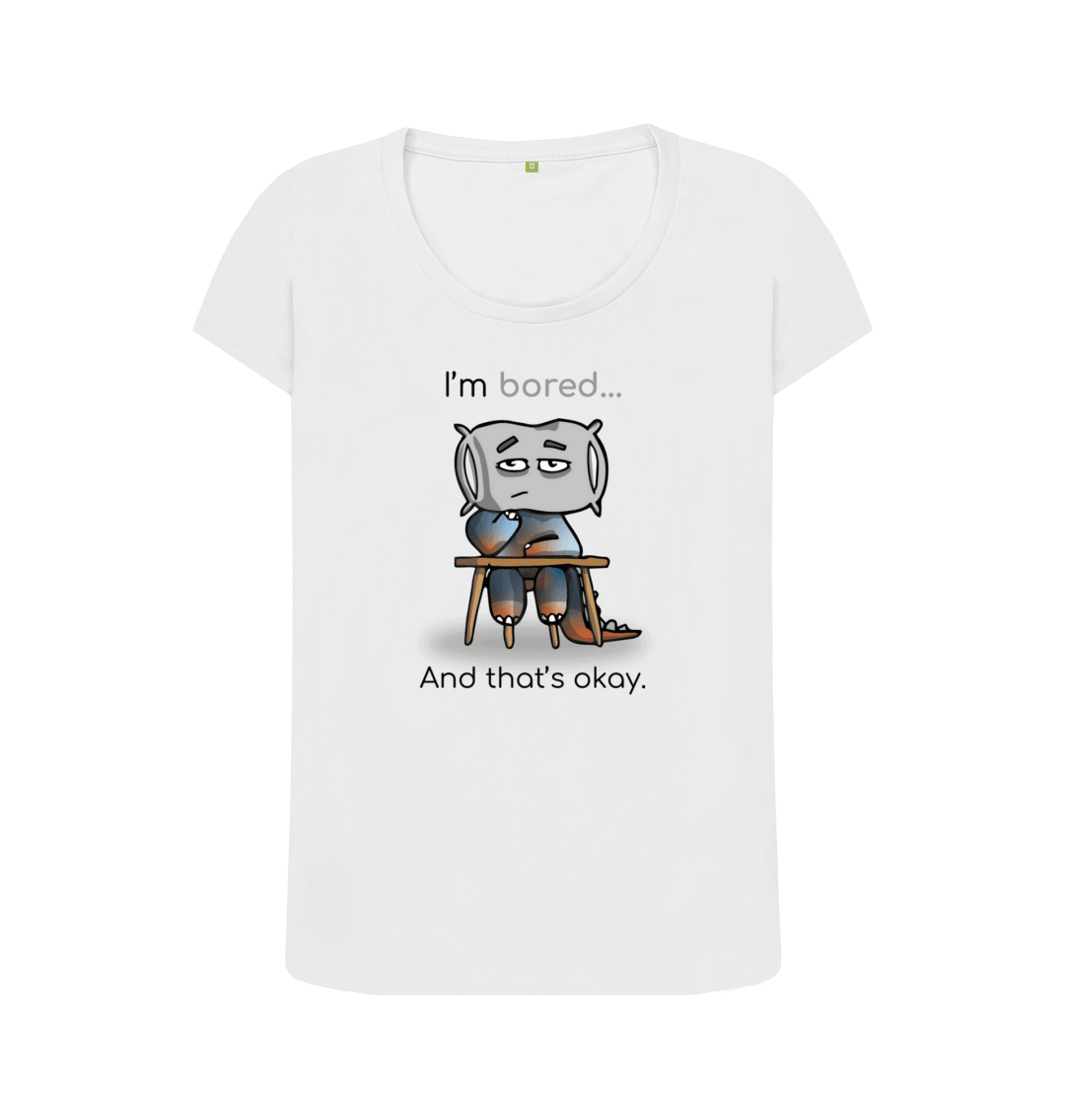 White Printed T-shirt Front