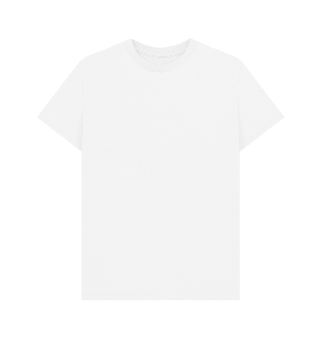 White Plain Organic Cotton Men's T-Shirt