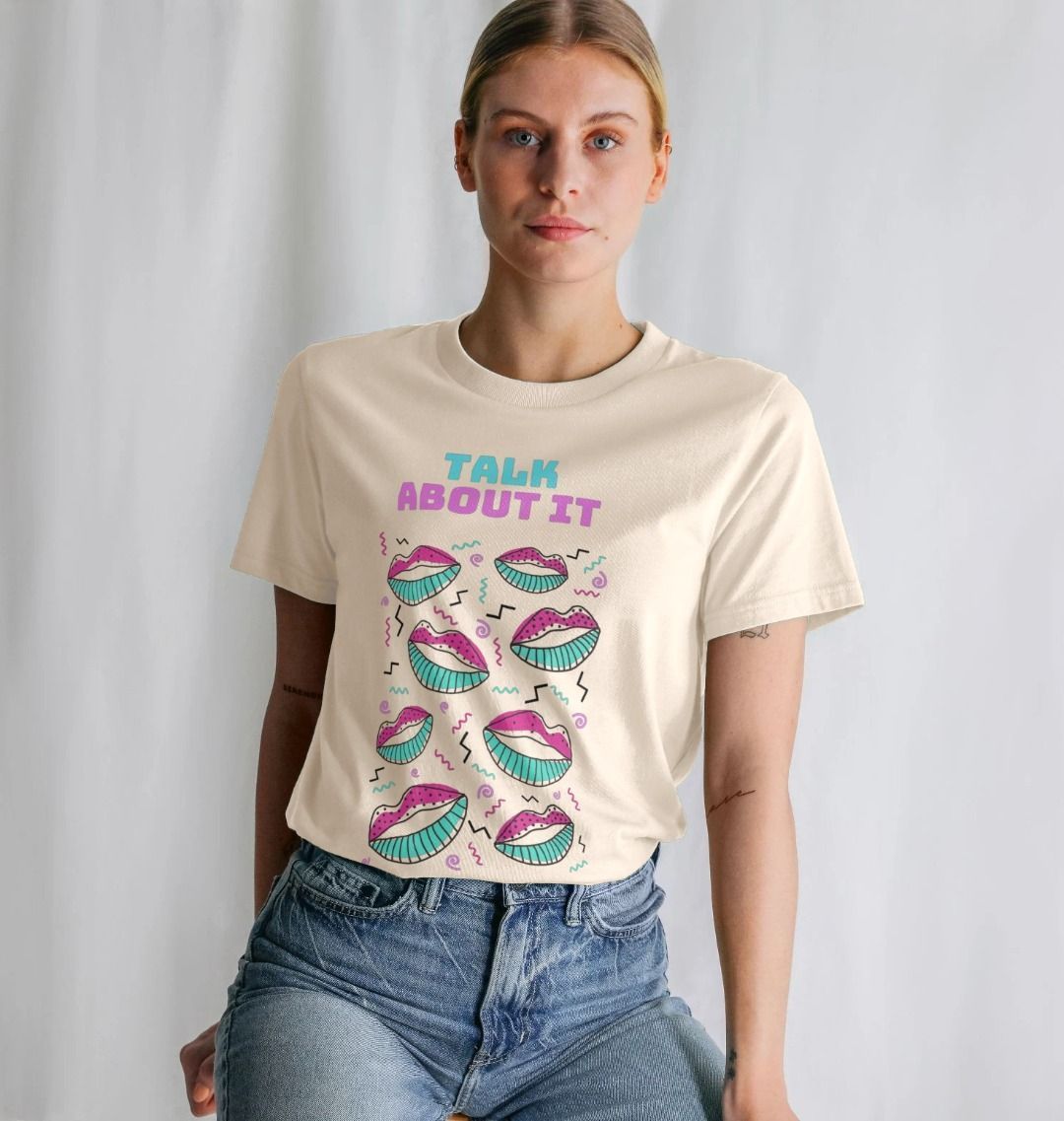 Let's Talk About It Mental Health Organic Cotton T-Shirt Women's