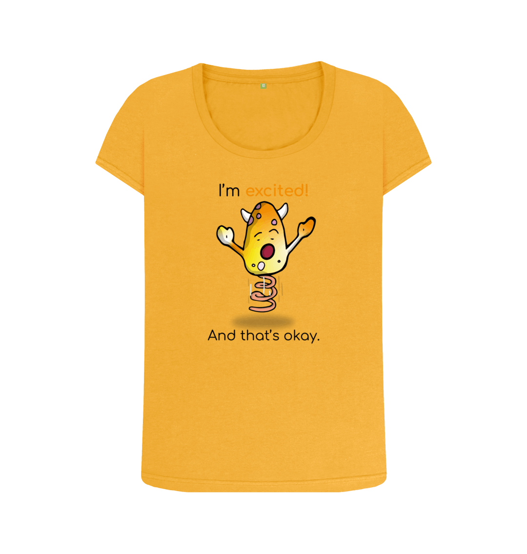 Mustard Printed T-shirt Front