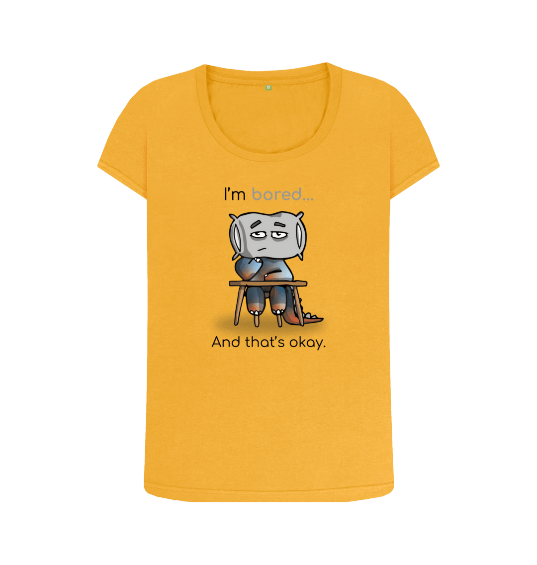 Mustard Printed T-shirt Front
