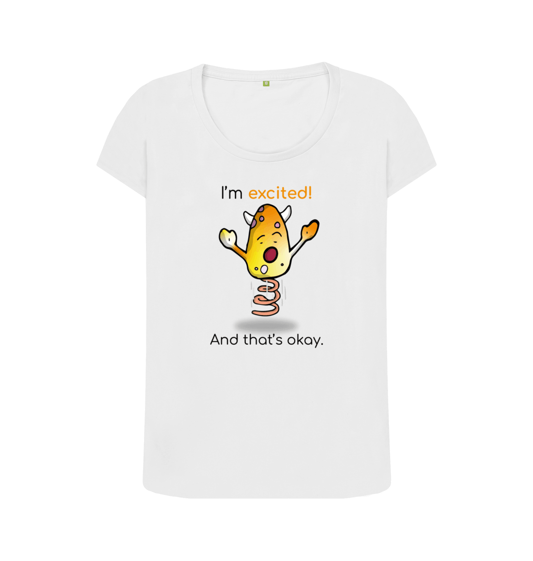 White Printed T-shirt Front