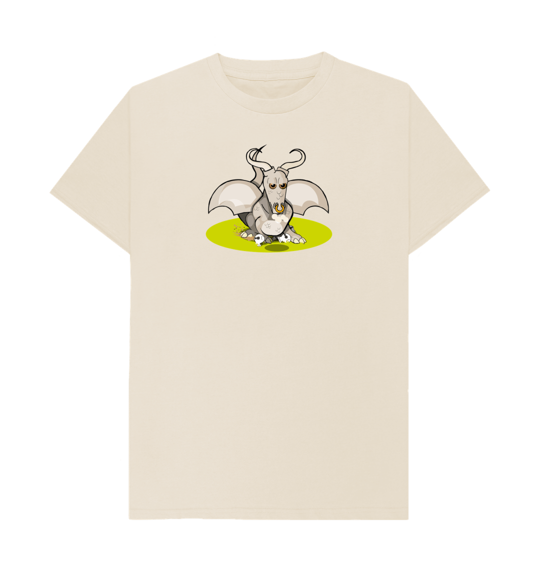 Oat Angry Bull Dragon Men's Organic Cotton Mental Health T-Shirt