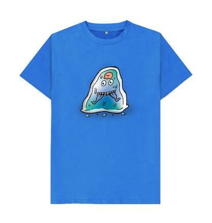 Bright Blue I'm Nervous That's Okay Men's Mental Health Emotion T-Shirt Organic Cotton No Text