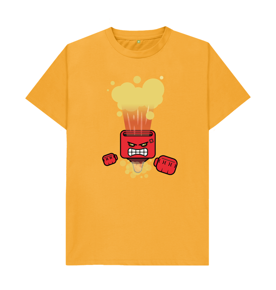 Mustard Organic Cotton Men's Mental Health Angry Spirit T-Shirt