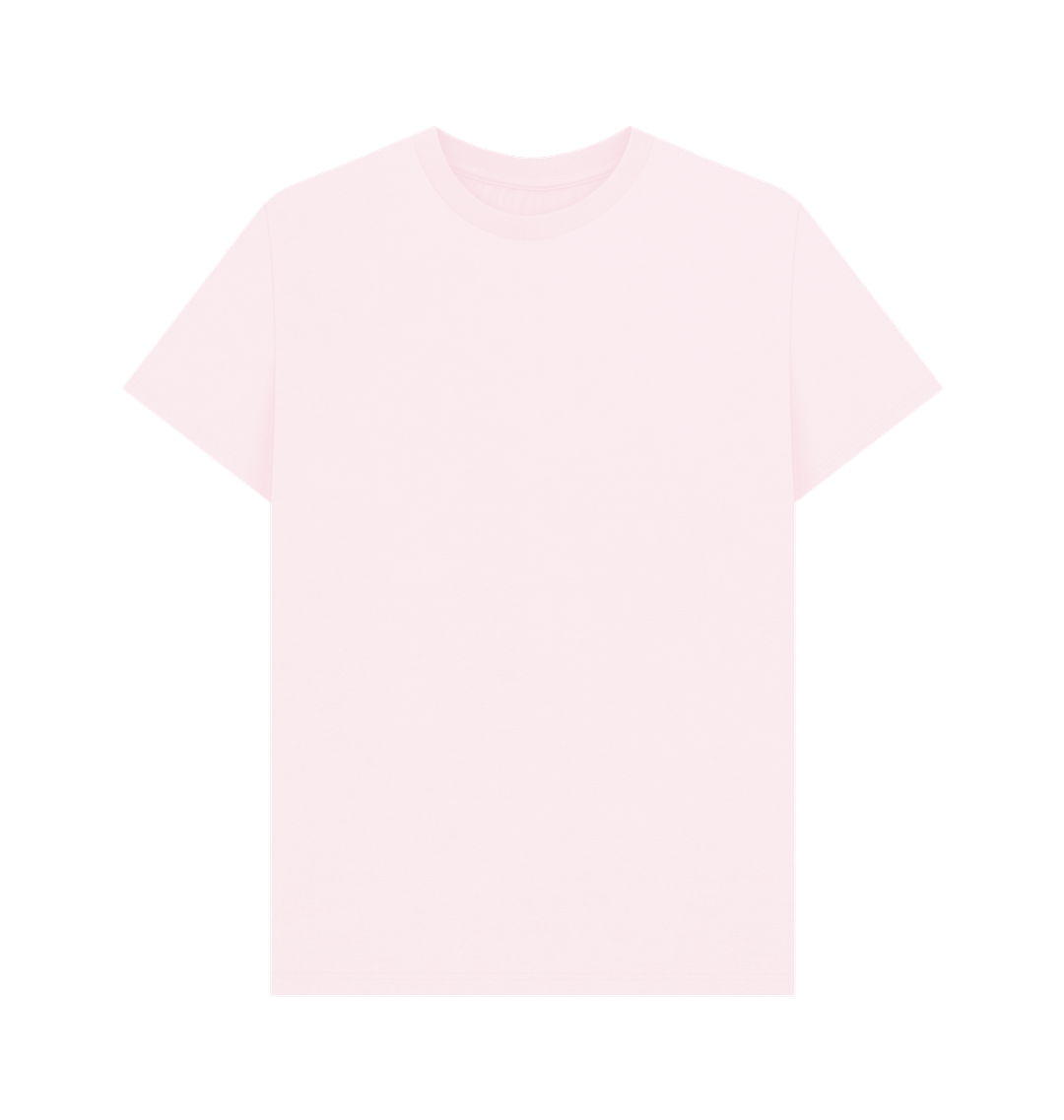 Pink Plain Organic Cotton Men's T-Shirt