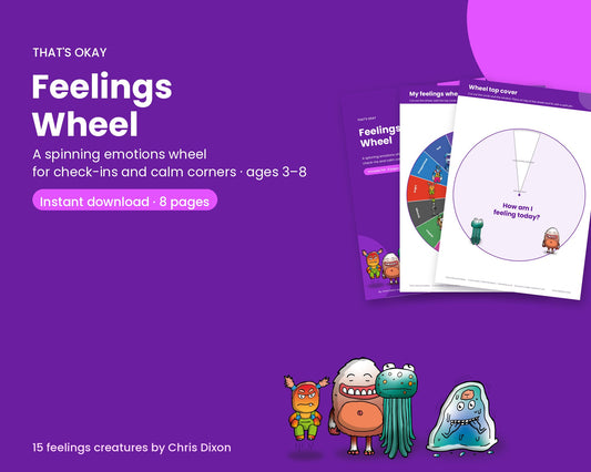 Feelings Wheel (Printable PDF Download)