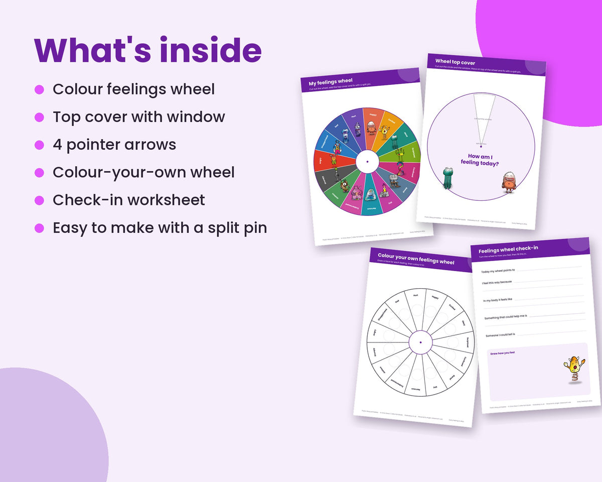Feelings Wheel (Printable PDF Download)