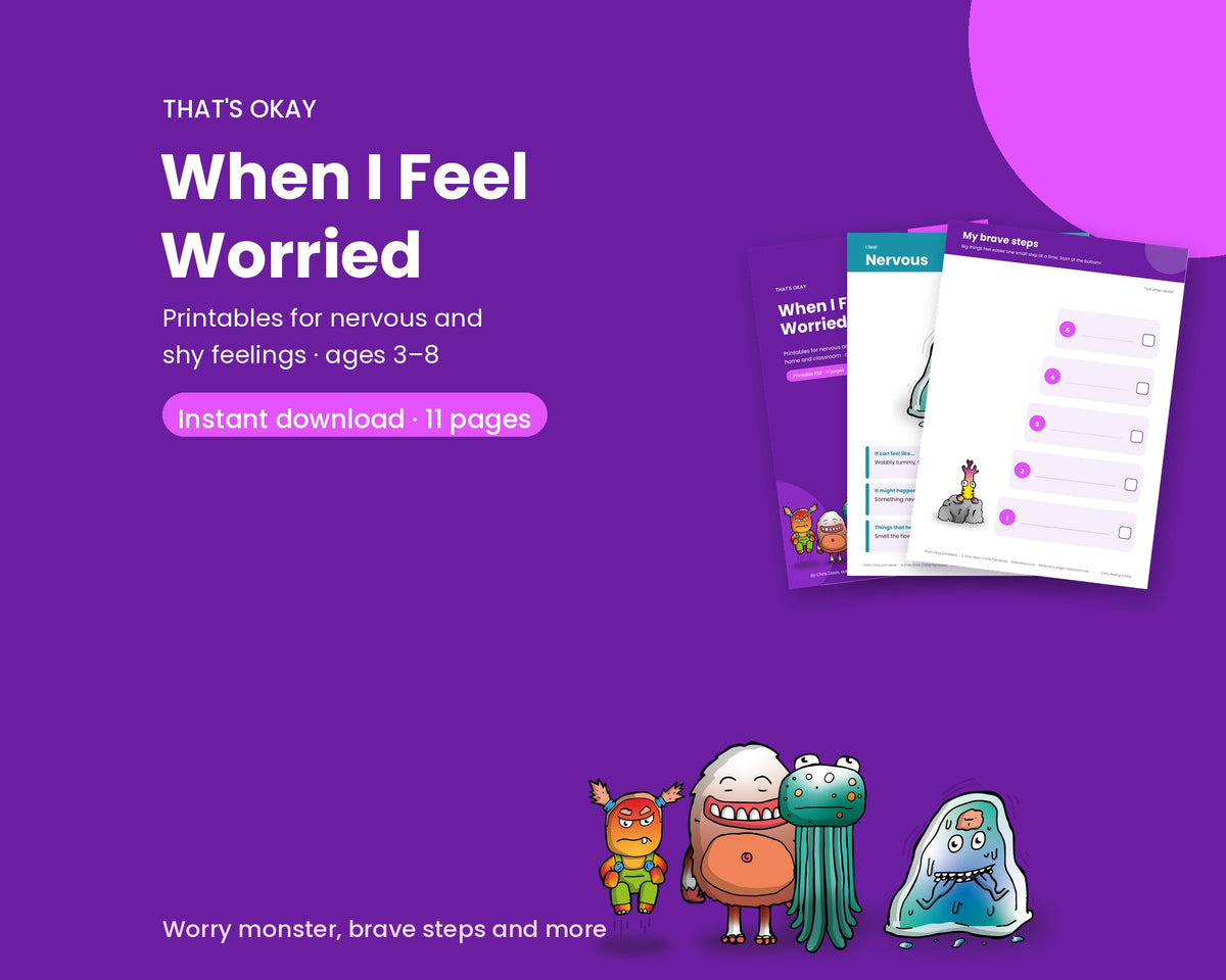When I Feel Worried Pack (Printable PDF Download)