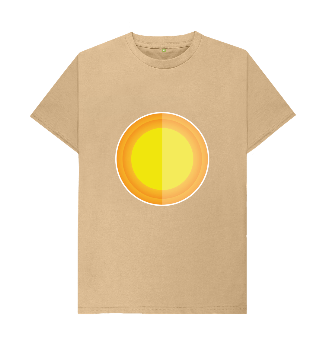 Sand Organic Cotton Men's Mental Health T-Shirt Sun