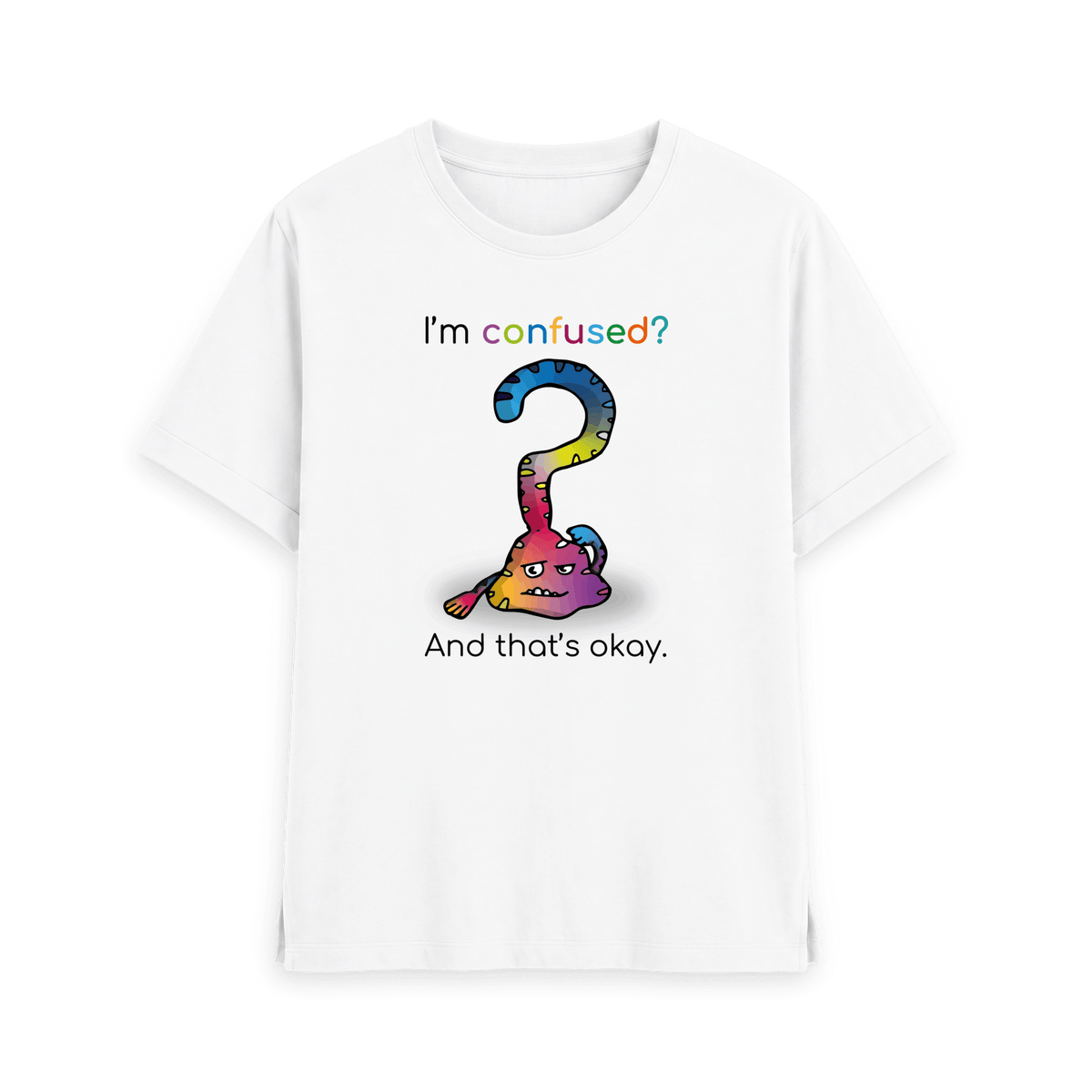 White Printed T-shirt Front
