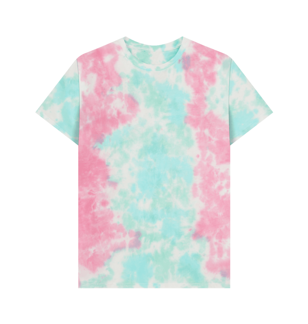 Pastel Tie Dye Tie-Dye Plain Organic Cotton Men's T-Shirt