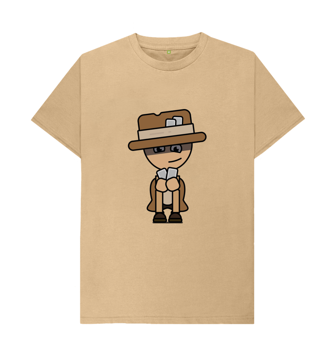 Sand Organic Cotton Card Player Gambit Men's T-Shirt