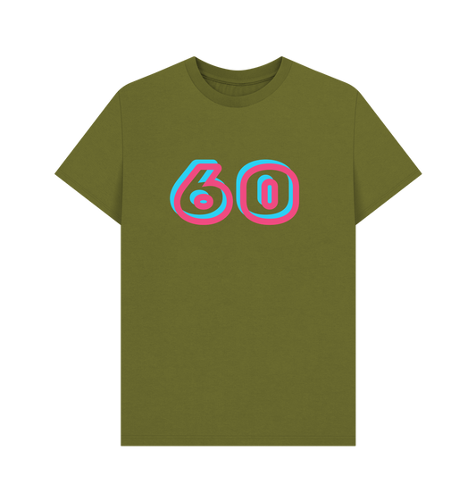 Men's Organic Cotton Mental Health T Shirts 60th birthday