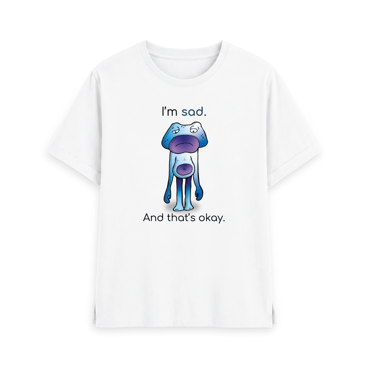 White Printed T-shirt Front