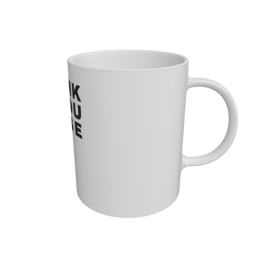 White Mug Front