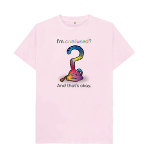 Pink Confused Emotion Men's Organic Mental Health T-Shirt