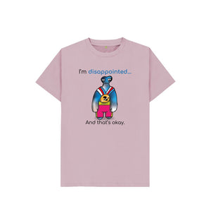 Mauve Disappointed Emotion Children's Organic T-Shirt