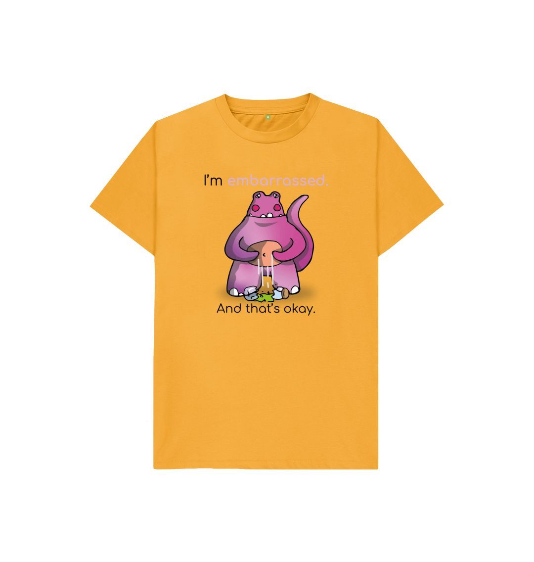 Mustard Embarrassed Emotion Children's Organic T-Shirt