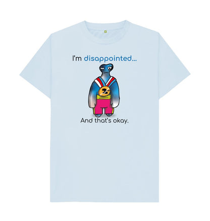 Sky Blue Disappointed Emotion Men's Organic Mental Health T-Shirt