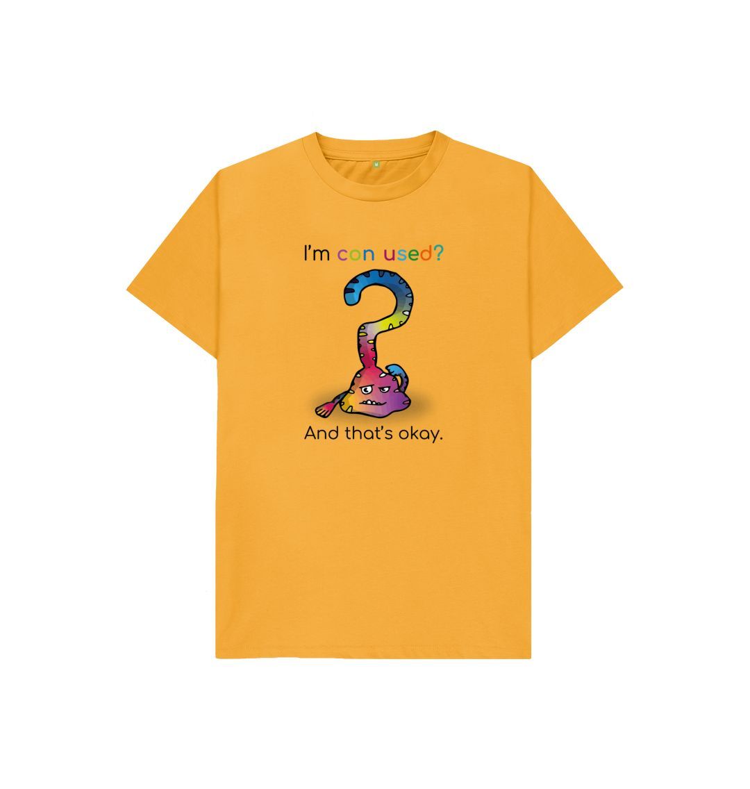 Mustard Confused Emotion Children's Organic T-Shirt