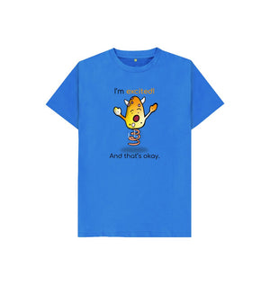 Bright Blue Excited Emotion Children's Organic T-Shirt