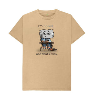 Sand Bored Emotion Men's Organic Mental Health T-Shirt