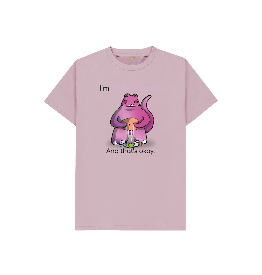 Mauve Embarrassed Emotion Children's Organic T-Shirt