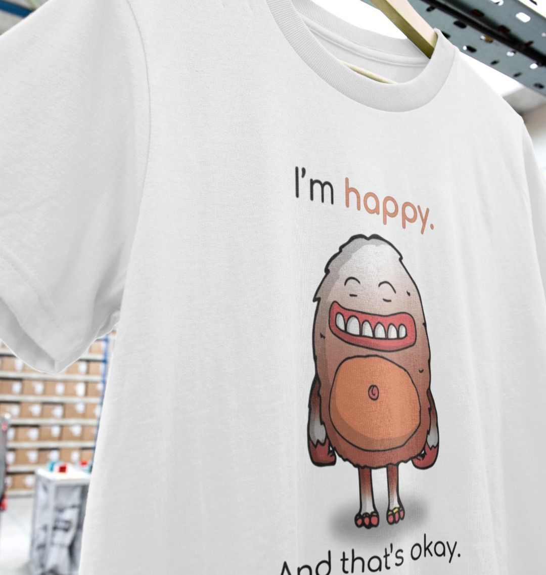 Happy Emotion Woman's Organic Mental Health T-Shirt