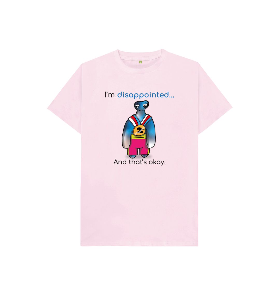 Pink Disappointed Emotion Children's Organic T-Shirt