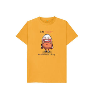Mustard Happy Emotion Children's Organic T-Shirt