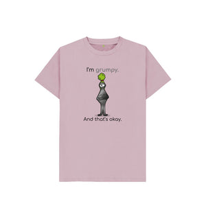 Mauve Grumpy Emotion Children's Organic T-Shirt
