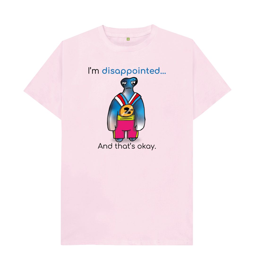 Pink Disappointed Emotion Men's Organic Mental Health T-Shirt