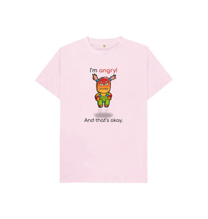 Pink Angry Emotion Children's Organic T-Shirt