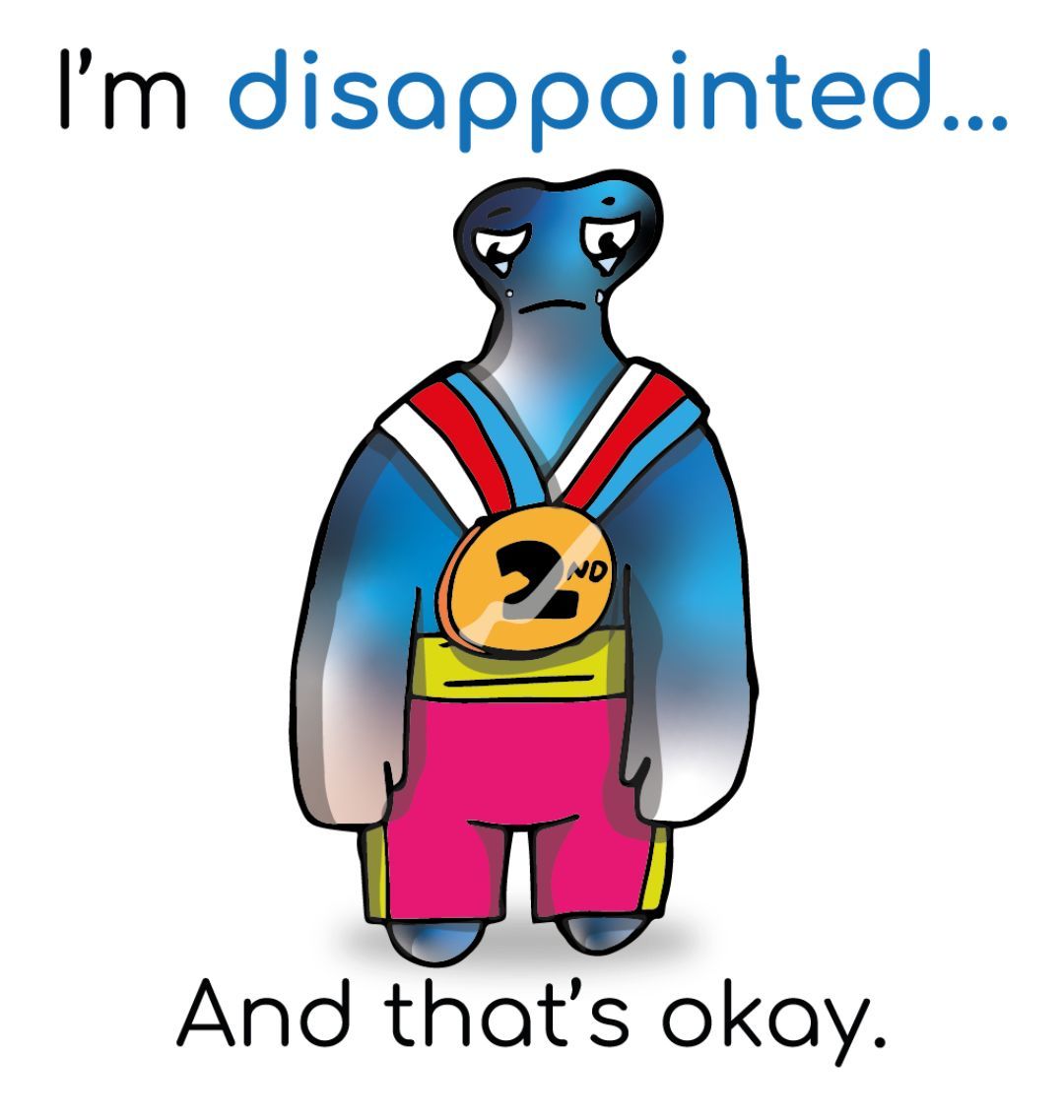 "I'm disappointed... And that's okay!" Mental Health Sticker