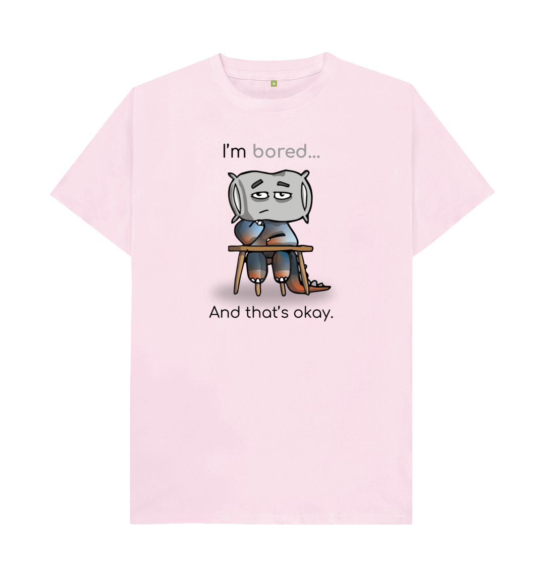 Pink Bored Emotion Men's Organic Mental Health T-Shirt