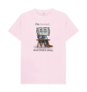 Pink Bored Emotion Men's Organic Mental Health T-Shirt