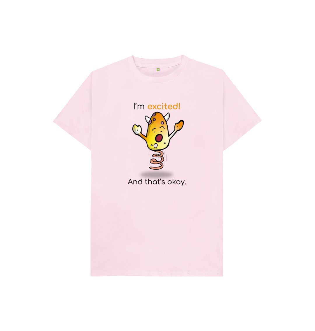 Pink Excited Emotion Children's Organic T-Shirt
