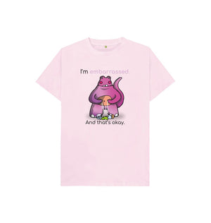 Pink Embarrassed Emotion Children's Organic T-Shirt