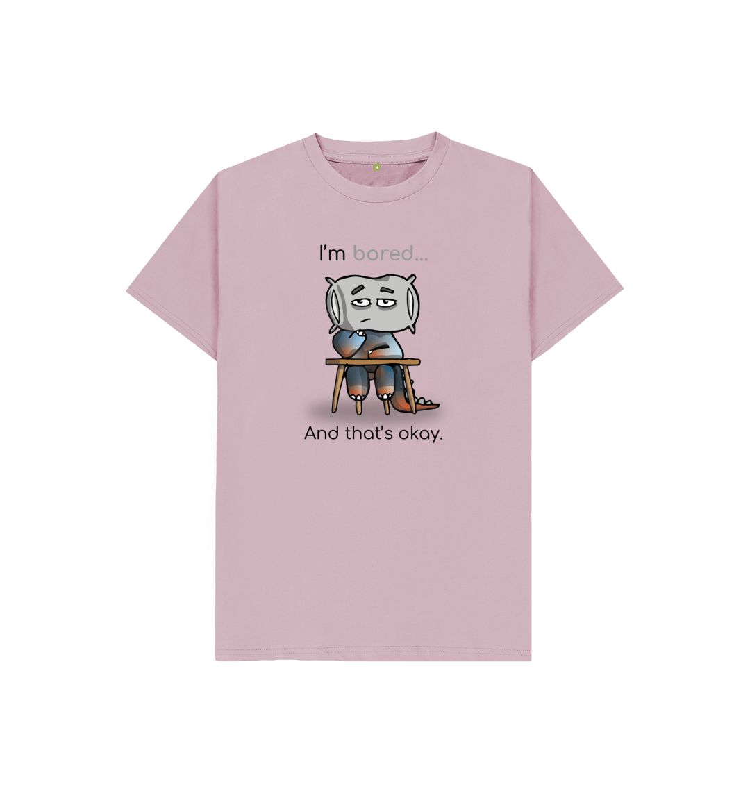 Mauve Bored Emotion Children's Organic T-Shirt