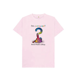 Pink Confused Emotion Children's Organic T-Shirt